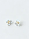 S925 sterling silver three-petal flower pearl stud earrings Application Scenario